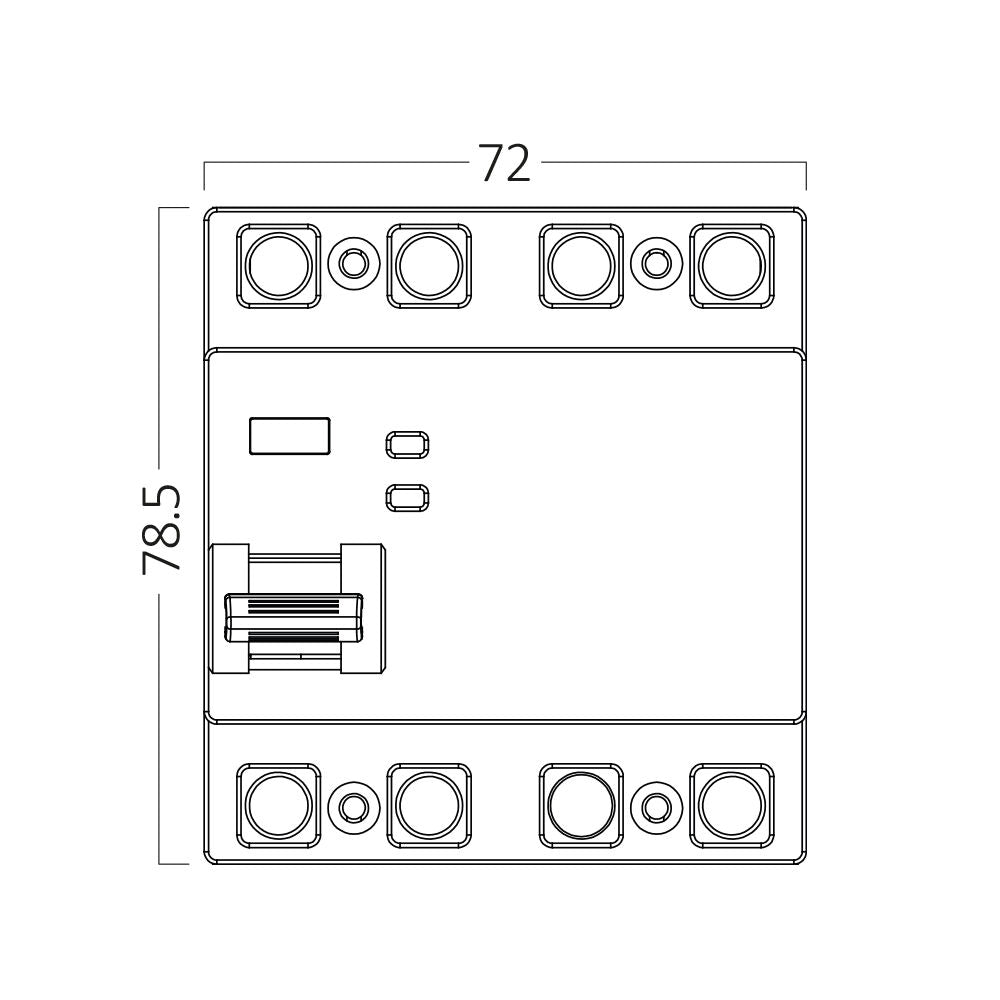 BRAYTRON-DIFERENCIAL-4P-40A-300mA 10KA RCCB