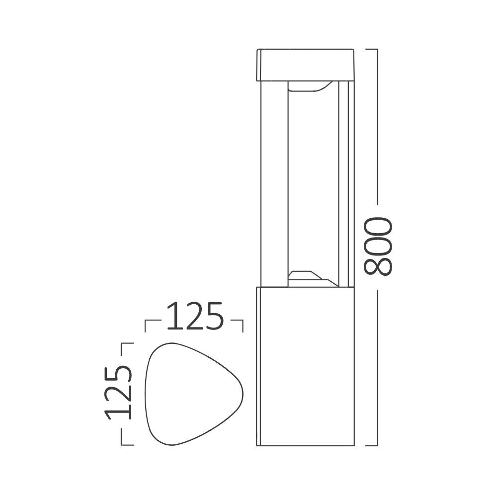 Posto de Luz Braytron Dallas 7W 3000K IP54 | Iluminação Externa