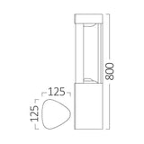 Posto de Luz Braytron Dallas 7W 3000K IP54 | Iluminação Externa