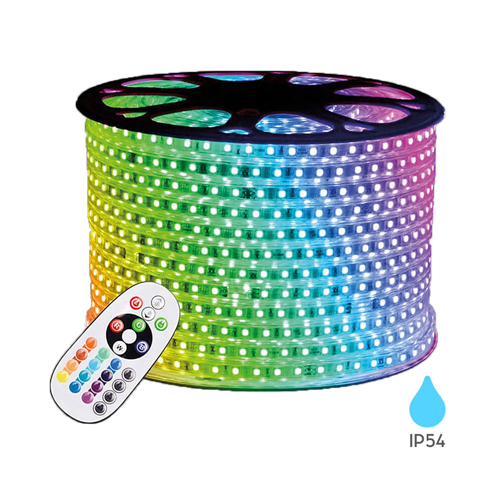 Fita LED Braytron 120LED 5050 RGB 220V IP54 | Iluminação LED