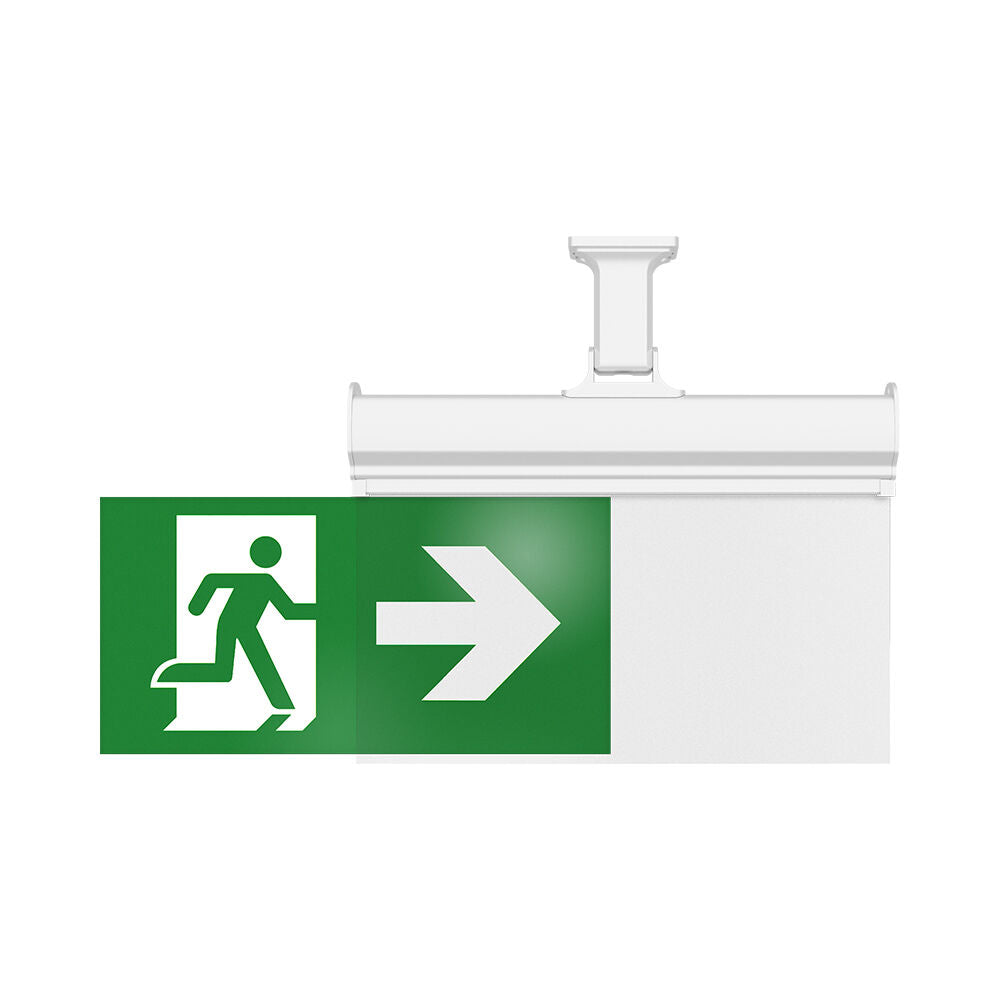 Luminária de Emergência LED 2W Pendente IP20 Braytron com Placa de Saída Inclusa