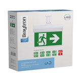 Luminária de Emergência LED 2W Pendente IP20 Braytron com Placa de Saída Inclusa