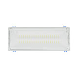 Luminária de Emergência LED 5W IP65 com Sinalização Inclusa Braytron – Saída de Emergência Bivolt