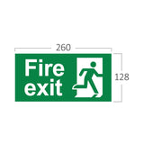 Placa de Emergência em PVC com Escrita "Saída de Emergência" – Cor Verde