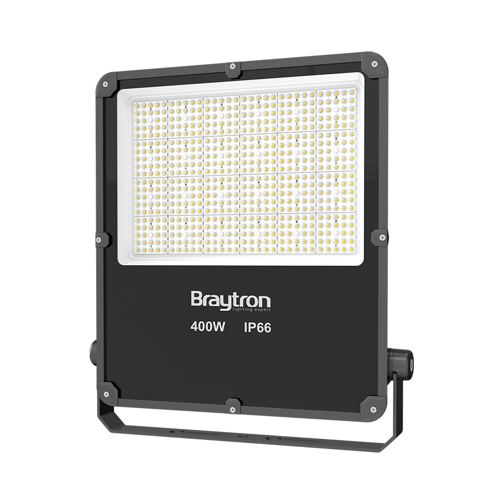 Projetor LED Braytron 400W 3000K IP66 | Iluminação Externa de Alta Eficiência