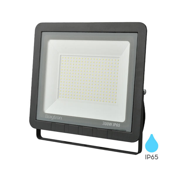 Projetor LED Braytron 300W 6500K | Iluminação Externa à Prova d'Água IP65