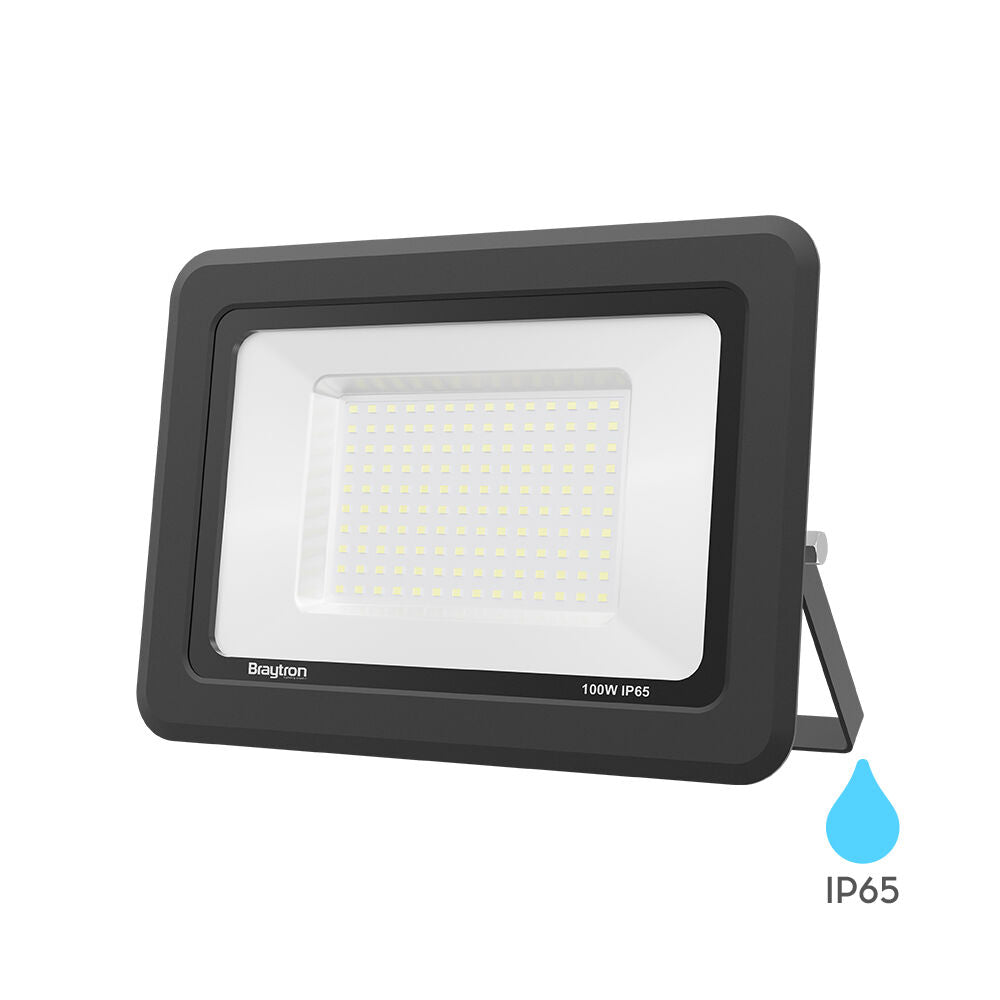 Projetor LED Braytron 100W 4000K | Iluminação Externa à Prova d'Água IP65