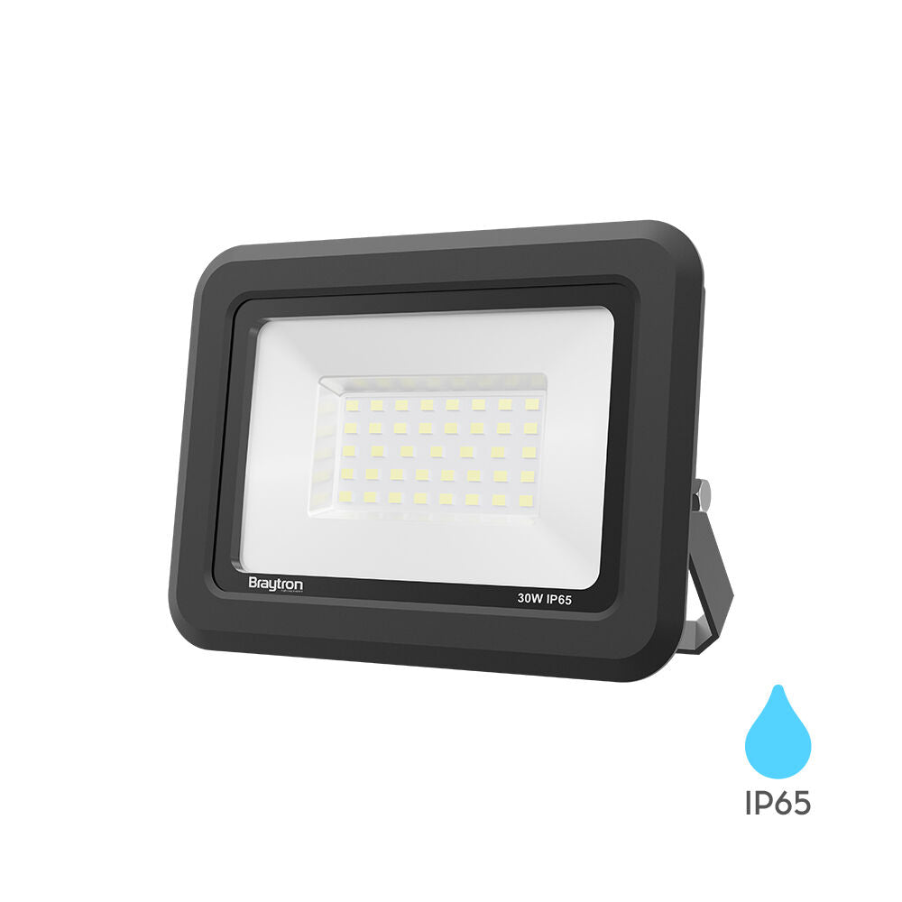 Projetor LED Braytron 30W 3000K | Iluminação Externa à Prova d'Água IP65