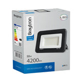 Projetor LED Braytron 50W 3000K | Iluminação Externa à Prova d'Água IP65