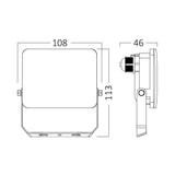 Projetor LED Braytron 10W 3 em 1 | Iluminação Externa IP65 com Múltiplos Temperaturas de Cor