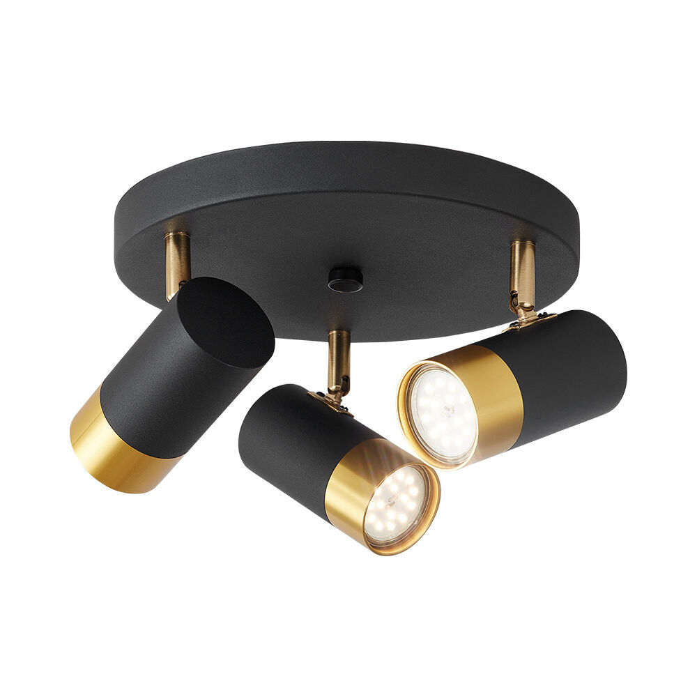 BRY-G002C-3H-3xGU10-GLD BLC-PENDANT LIGH
