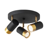 BRY-G002C-3H-3xGU10-GLD BLC-PENDANT LIGH