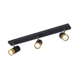 BRY-G002C-3H-3xGU10-GLD-BLC-PENDANT LIGHT