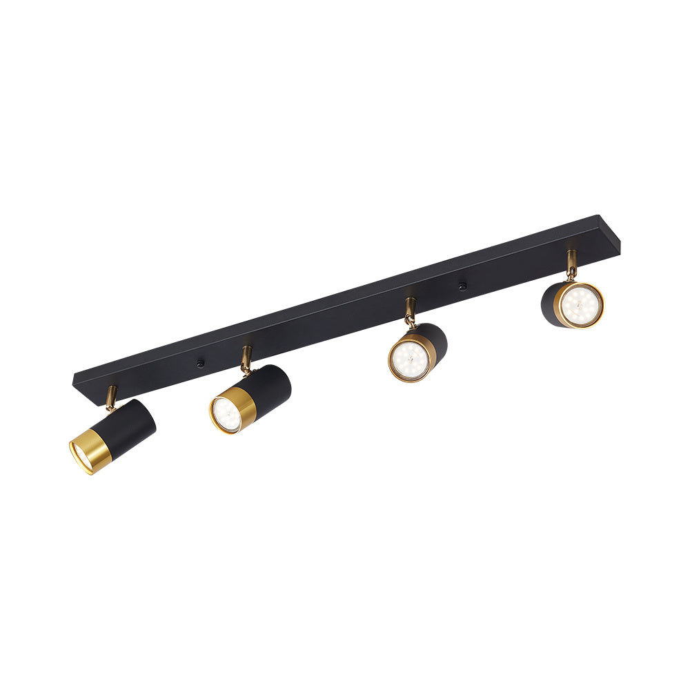 BRY-G002C-4H-4xGU10-GLD-BLC-PENDANT LIGHT