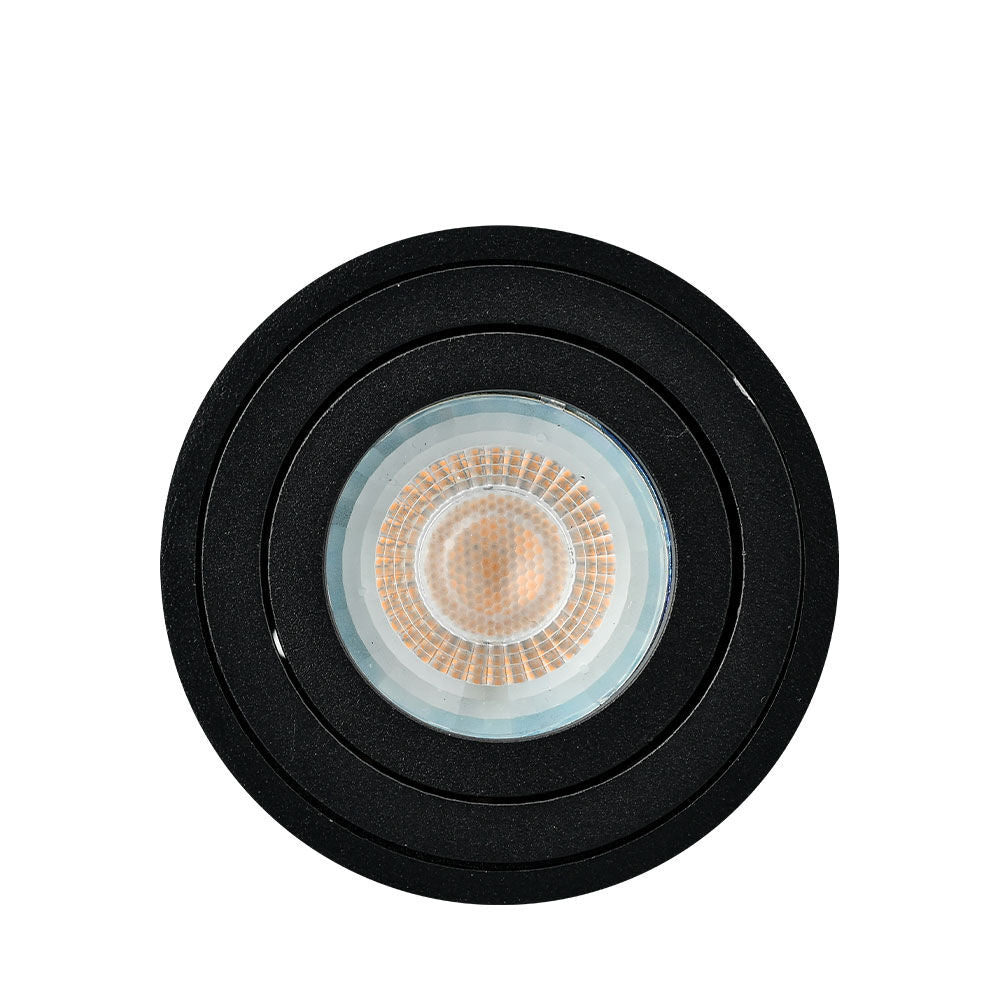 Spot LED Braytron Gama 8011 Redondo Preto GU10 | Iluminação Direcionada