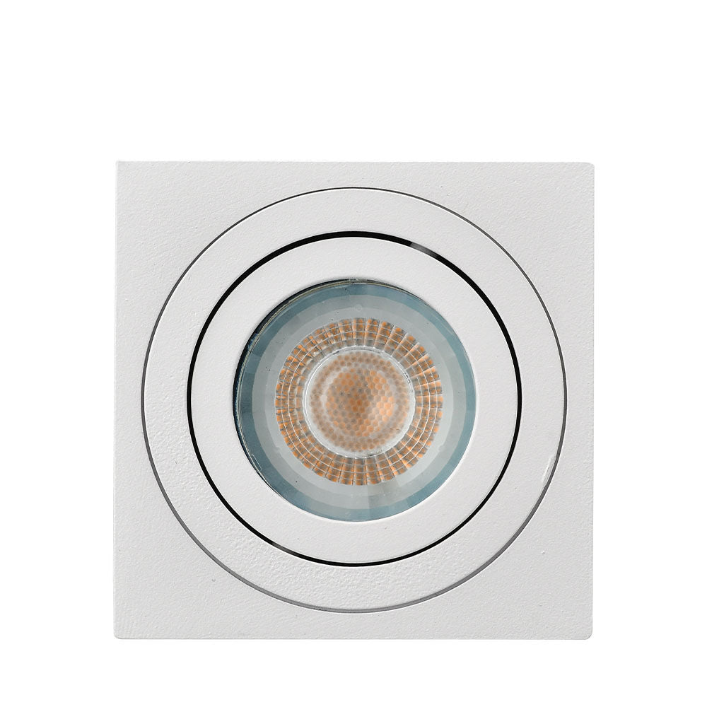 Spot LED Braytron Gama 8011 Quadrado Branco GU10 | Iluminação Direcionada