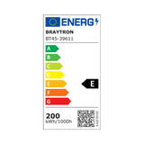 Luminária LED Braytron Hibay 200W 4000K | Iluminação Industrial Espalhada IP65