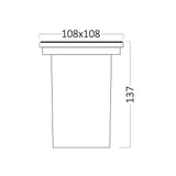 Fixa Braytron Indus S120 GU10 IP67 | Iluminação para Revestimento Subterrâneo