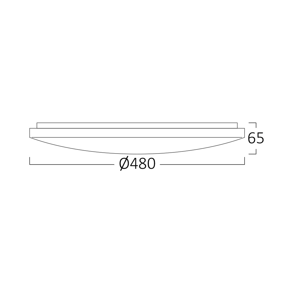 Luminária de Teto Braytron Jade Redonda 44W 3IN1 Diâmetro 480mm | Iluminação Regulável