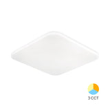 Luminária de Teto Braytron Jade Quadrada 44W 3IN1 Diâmetro 480mm | Iluminação Regulável