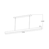Luminária de Teto Braytron Lina Linear 30W Preta 3IN1 | Iluminação Regulável