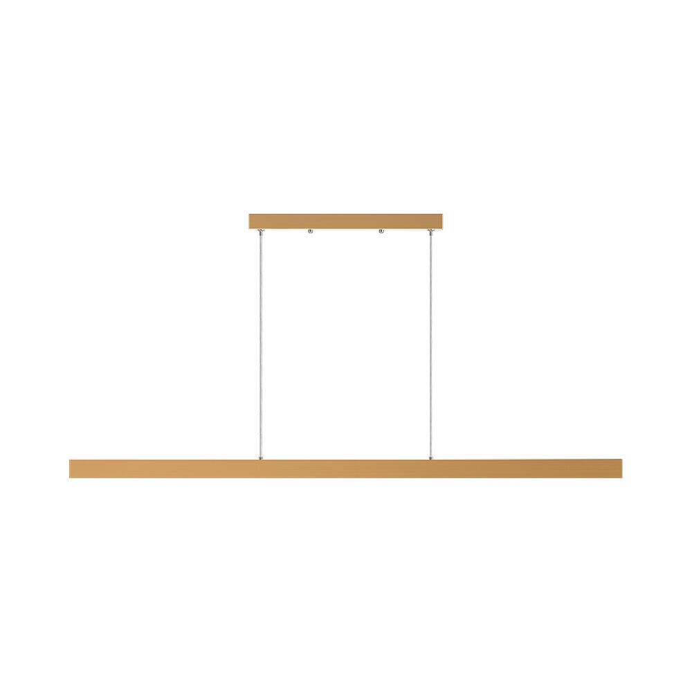 Luminária de Teto Braytron Lina Linear 30W Dourada 3IN1 | Iluminação Regulável