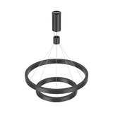Luminária de Teto Braytron Lina Pendente Redonda 65W Preta 3IN1 | Iluminação Regulável