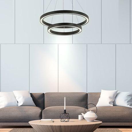 Luminária de Teto Braytron Lina Pendente Redonda 65W Branca 3IN1 | Iluminação Regulável
