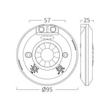 BRAYTRON- MS01 - 360 - MAX 800W IP20MOTION SENSOR SENSOR