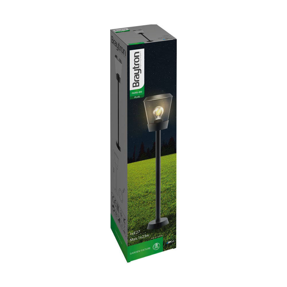 Posto de Luz Braytron Paris 800mm 1xE27 IP54 | Iluminação Externa