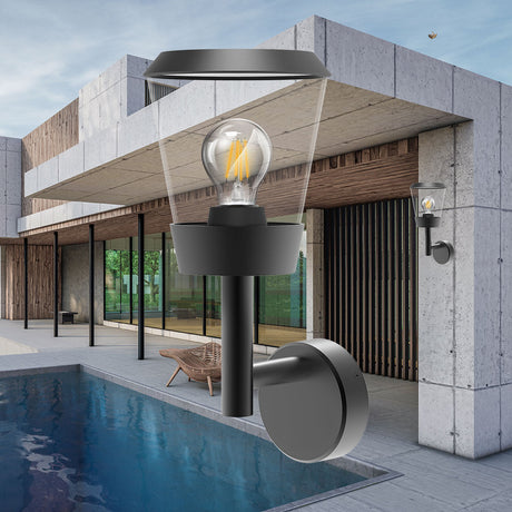 Luminária de Parede Braytron Paris 1xE27 IP54 | Iluminação Externa