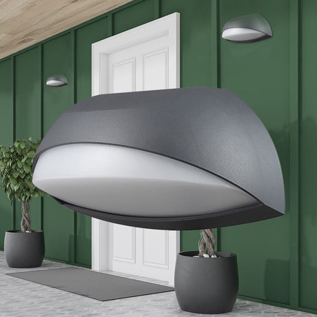 Luminária de Parede Braytron Pirus 7W Preta 3000K IP54 | Iluminação Externa