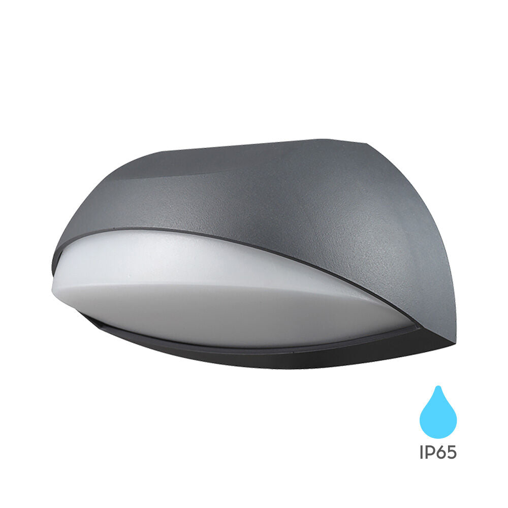 Luminária de Parede Braytron Pirus 7W Preta 3000K IP54 | Iluminação Externa