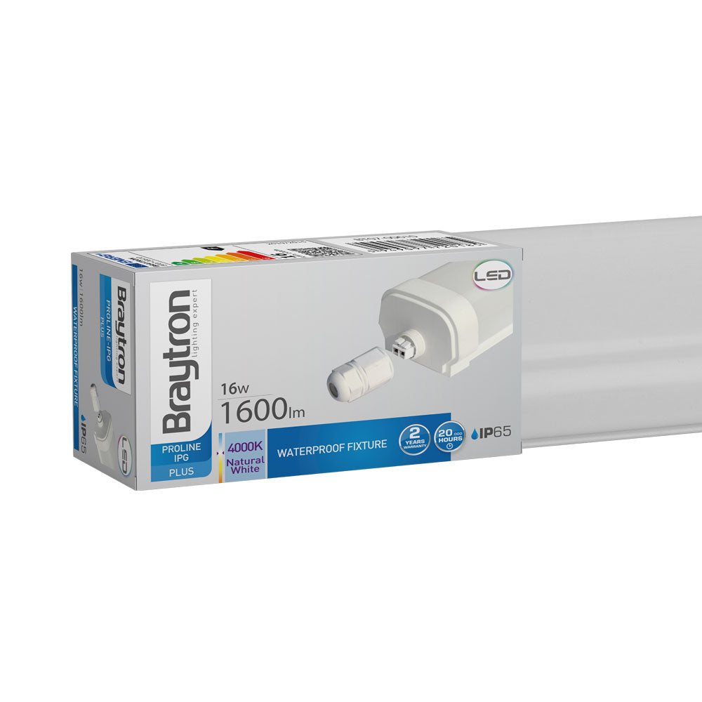 Iluminação LED Braytron Proline IPG-M 60W 6300lm 6500K IP65 | Iluminação à Prova d'Água 1490mm