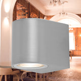 Luminária de Parede BRY-RITA 1xGU10 Niquelada IP44 | Iluminação Externa