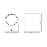 Luminária de Parede BRY-RITA 1xGU10 Niquelada IP44 | Iluminação Externa