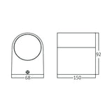Luminária de Parede BRY-RITA 2xGU10 Preta IP44 | Iluminação Externa