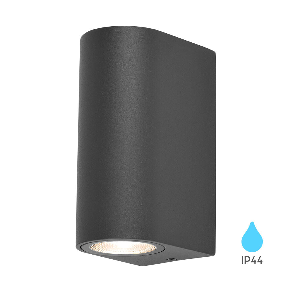 BRAYTRON Luminária de Parede BRY-RITA 2xGU10 Cinza IP44 | Iluminação Externa