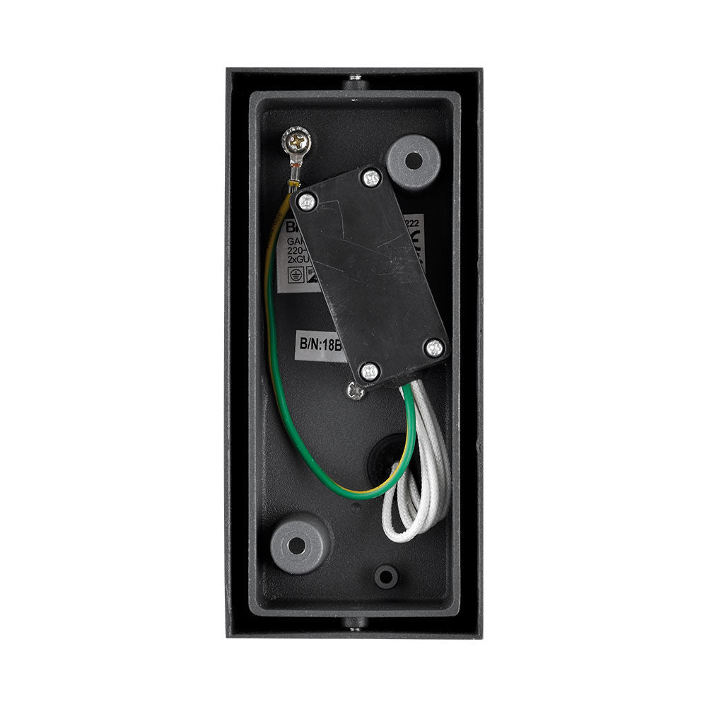 BRAYTRON Luminária de Parede BRY-RITA 2xGU10 Cinza IP44 | Iluminação Externa