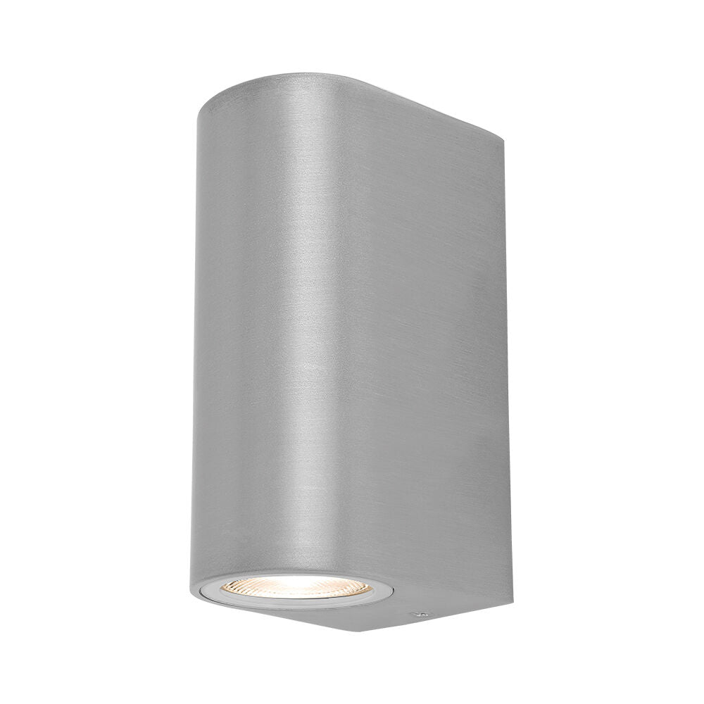 BRAYTRON Luminária de Parede BRY-RITA 2xGU10 Niquelada IP44 | Iluminação Externa