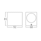 Luminária de Parede Braytron T 1xGU10 Branca IP44 | Iluminação Externa
