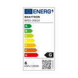 Painel LED Braytron 6W RND 6500K | Iluminação LED | 100240V