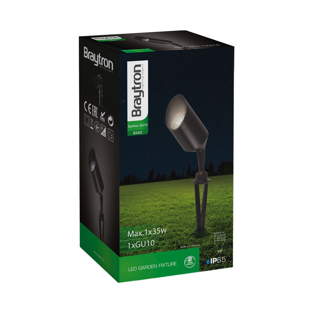 Spot LED Braytron Spotlux GU10 10W IP65 | Iluminação Direcionada para Exteriores