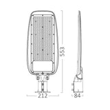 Luminária LED Braytron ST89 150W 4000K IP66 | Iluminação Pública para Exteriores