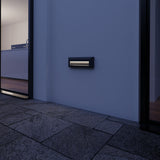 Luminária de Parede Braytron Vekta 5W Retangular Branca 3em1 IP65 | Iluminação Externa