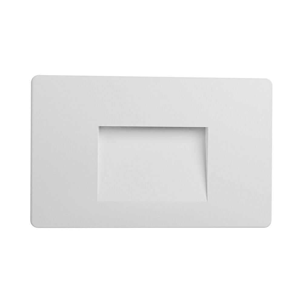 Luminária de Parede Braytron Vekta 3W Quadrada Branca 160lm 3000K IP65 | Iluminação Externa