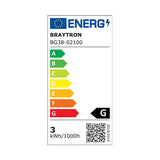 Luminária de Parede Braytron Vekta 3W Quadrada Branca 160lm 3000K IP65 | Iluminação Externa