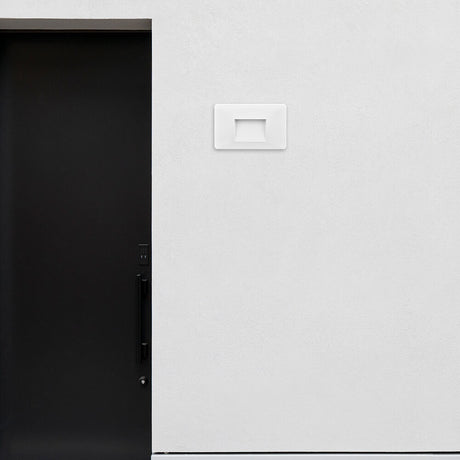 Luminária de Parede Braytron Vekta 3W Quadrada Branca 4000K IP65 | Iluminação Externa
