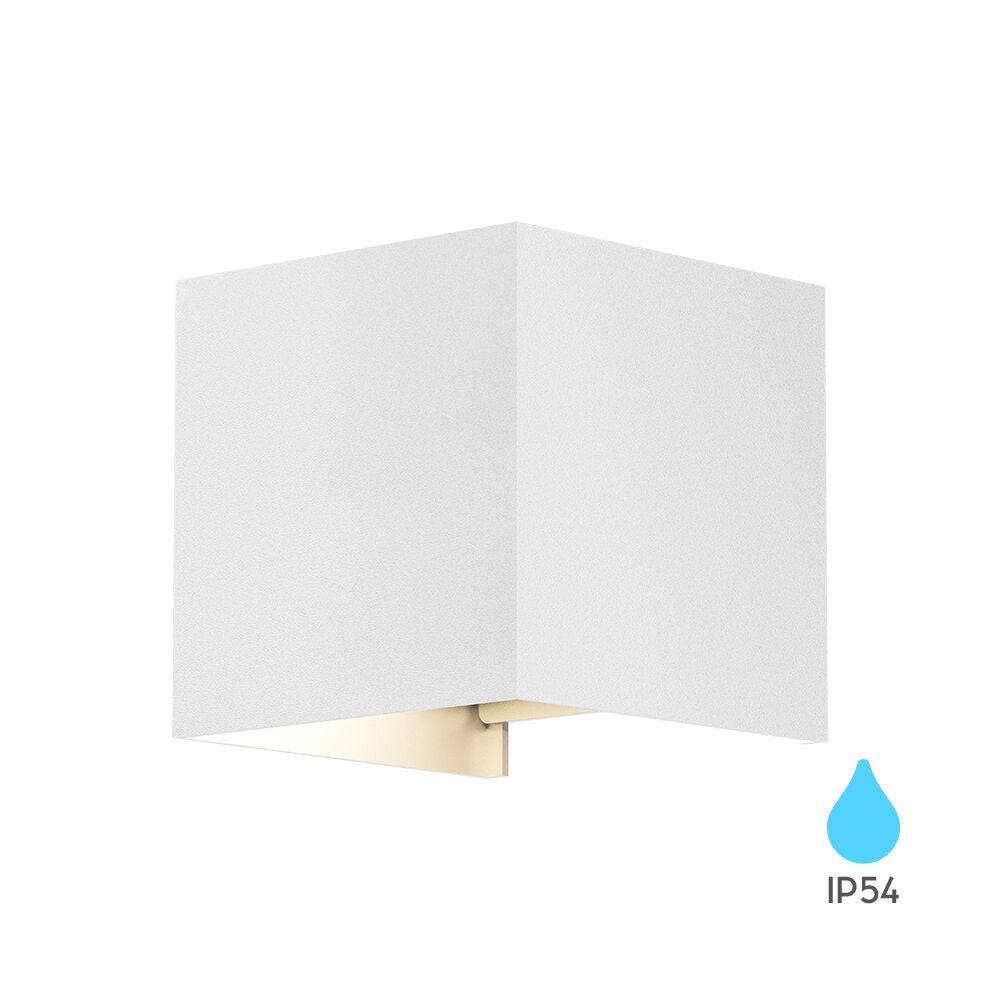Luminária de Parede Braytron Vekta 1xG9 Branca IP54 | Iluminação Externa