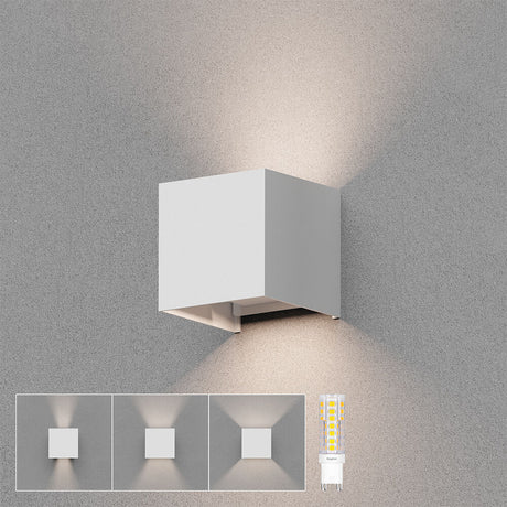 Luminária de Parede Braytron Vekta 1xG9 Branca IP54 | Iluminação Externa